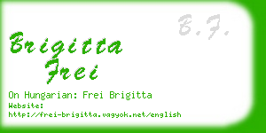 brigitta frei business card